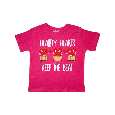 

Inktastic Healthy Hearts White Text Gift Toddler Boy or Toddler Girl T-Shirt