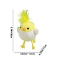 thumbnail image 3 of Limited Time Deal karymi Interactive Soft Bird Toy for Babies Realistic Chirping Sound Gentle Fabric for Infant Sensory Stimulation Activity Learning and Engagement Family Gifts Clearance, 3 of 7