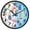 Drink on Glass, variant on Dailycode Night Light Wall Clock Glow in The Dark 12 inch Battery Operated Silent Luminous Clocks, Cute Pug Dog and Flower