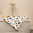 thumbnail image 4 of Personalized Halloween Blanket Custom Name with Pumpkin Fleece Throws Blanket Gift for Girls Boys Kids Soft Flannel Blankets for All Season Bed Sofa-60"x80", 4 of 6
