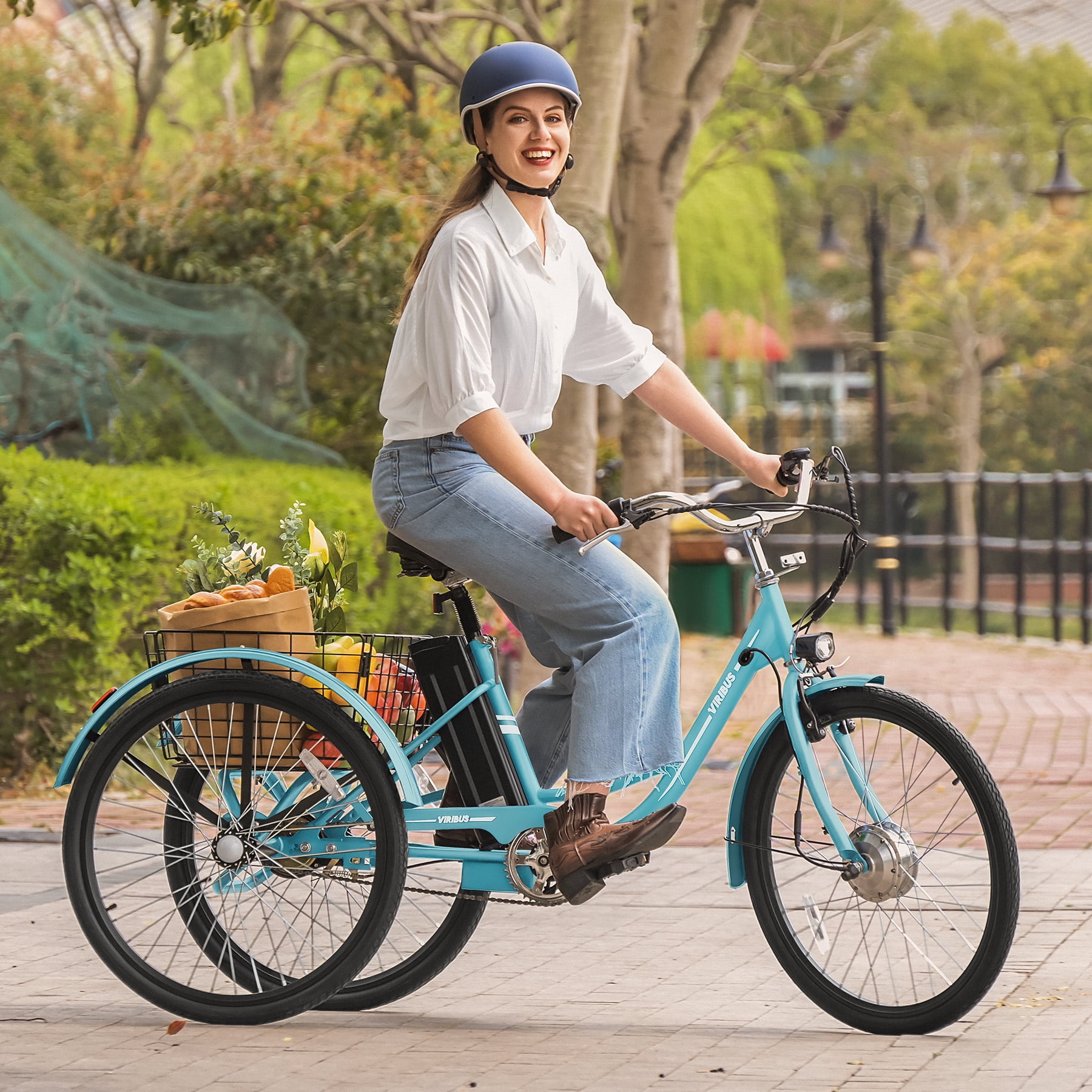 Viribus 26" Adult Electric Tricycle 250W Electric Trike with 36V 13Ah Battery UL 2271 Green