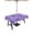 Purple, variant on Outdoor Tablecloths with Umbrella Hole & Zipper, Purple Navy Blue Round Tablecloth 54 Inch, Retro Botanical Abstract Art Waterproof Table Cloth, Patio/Pool/Picnic Table Covers