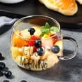 thumbnail image 2 of Glass Water Cup Espresso Cup Coffe Mug Glass Bowls Glass Mugs with Lids Gift Mugs Dessert Cups Clear Coffee Mug, 2 of 6