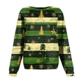 thumbnail image 3 of Women's Fashion Casual Long Sleeve Christmas Printed Neck Sweatshirt Top, 3 of 4