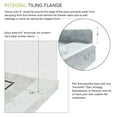 thumbnail image 4 of Transolid FPT6032C-SW 60-in x 32-in Pre-Tiled Shower Base with Center Drain in White Square, 4 of 5