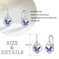 thumbnail image 4 of Midir&Etain Leverback Earrings for Women 925 Sterling Silver Celtic Butterfly Dangle Drop Earring Irish Jewelry Gifts for Women Girlfriends Good Luck Gifts, 4 of 7