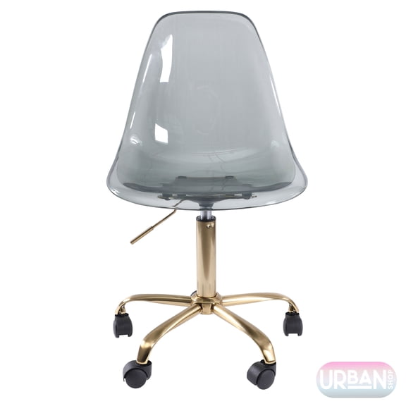 Urban Shop Navy Acrylic Rolling Office Chair