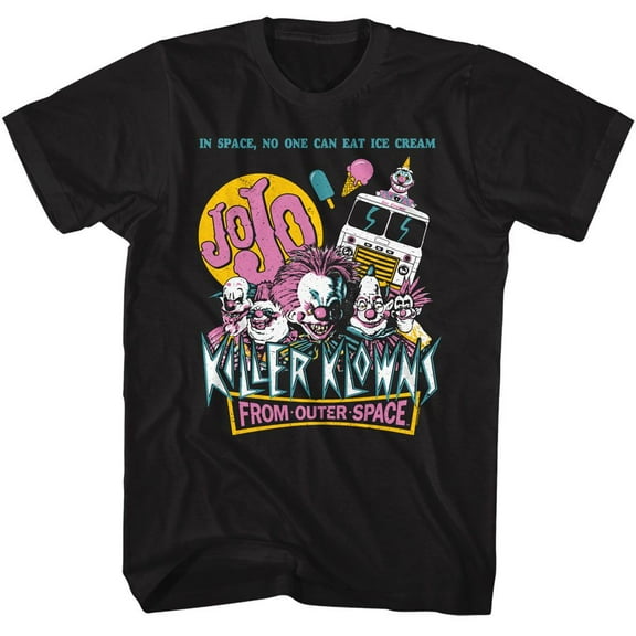 Killer Klowns In Outer Space No Ice Cream Black Adult T-Shirt