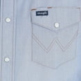 thumbnail image 3 of Wrangler Men`s Chambray Long Sleeve Shirt, 3 of 3