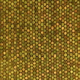 thumbnail image 1 of Ahgly Company Indoor Square Abstract Yellow Modern Area Rugs, 3' Square, 1 of 4
