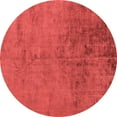 thumbnail image 1 of Ahgly Company Indoor Round Abstract Red Modern Area Rugs, 7' Round, 1 of 4