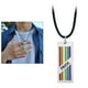 thumbnail image 5 of Collar colgante del arco iris Hugo Collar del Bandera Lesbiana Diseño Único multicolor, 5 of 8