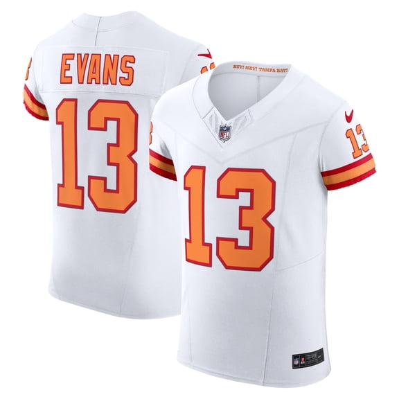 Men's Nike Mike Evans White Tampa Bay Buccaneers The '76 Jersey Vapor F.U.S.E. Elite Jersey