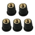 thumbnail image 3 of jiaping 5 Pieces Windshield Rubber Motorcycle Nuts Replaces Universal Repair Parts Brass Thread M6, 3 of 9