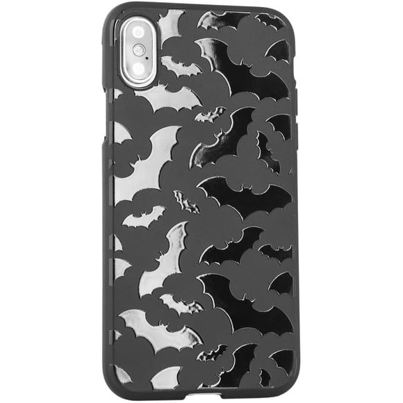 Funda de teléfono Cavka de goma TPU negra mate para iPhone Xs/X