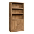 thumbnail image 4 of Sauder Transitional 3-Shelf 2-Door Bookcase, Sindoori Mango Finish, 4 of 14