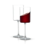 JoyJolt Claire Crystal Red Wine Glasses, Large Wine Glass [Set of 2] Stemmed Wine Glasses