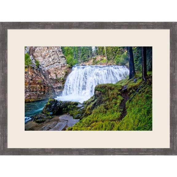 Great Art Now South Fork Falls by Michael Broom, Framed Wall Art, 24.5W x 18.5H