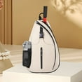 thumbnail image 3 of Yucurem Tennis Sling Backpack Crossbody Bag for Men & Women, Waterproof Crossbody Sling Pickleball Bags for Pickleball Tennis Racketball and Travel (White), 3 of 9