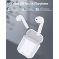 thumbnail image 3 of Auriculares Bluetooth GPED (blancos) con Bluetooth 5.3, 3 of 7