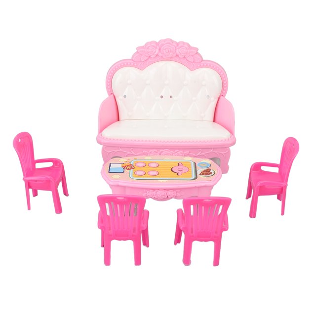 1:6 Table Basse Canapé Maison de Poupée, Meubles de Salon Miniatures pour Accessoires Maison de Poupée