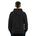 thumbnail image 3 of Kixjoy Zipper Hoodies for Men Big and Tall Long Sleeve Hooded Sweatshirts Casual Quarter Zip Fall Pullovers Drawstring Basic Lightweight Mens Hoodies Pullover with Pockets, Black 3XL, 3 of 4