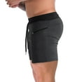 thumbnail image 5 of Men'sYogaShorts5QuickDryWorkoutYogaPickleballShortsZipperPocketDrawstringStretchySlimShorts, 5 of 5