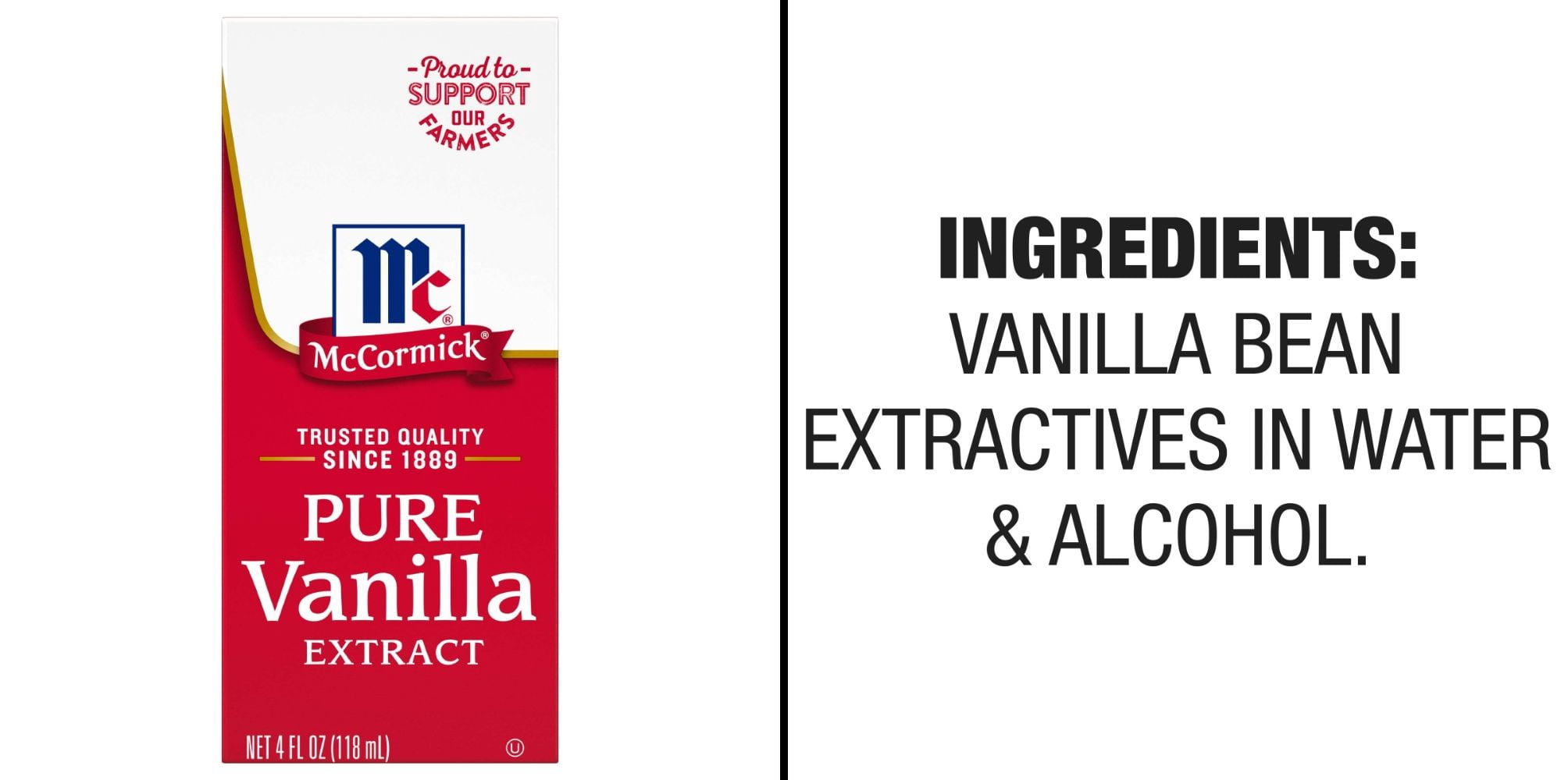 McCormick All Natural Pure Vanilla Extract & Barilla Angel Hair Pasta