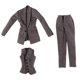 thumbnail image 4 of 3x 1:6 Ropa para muñecas femeninas de 12 pulgadas para vestir figuras de acción femeninas Gris, 4 of 9