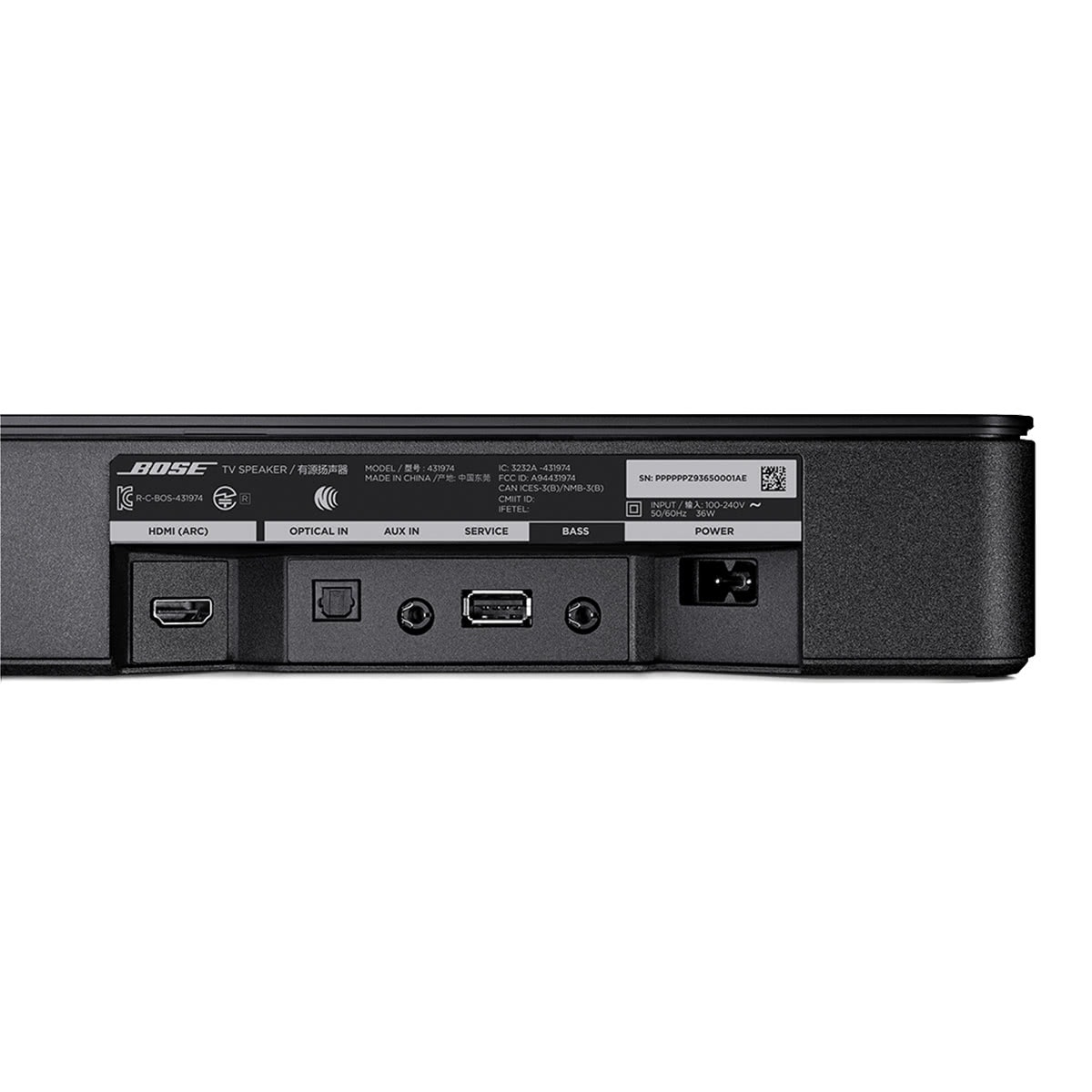 Bose TV Speaker Surround Sound Wireless Bluetooth Soundbar for TV, Black - image 3 of 4