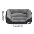 thumbnail image 2 of Rectangular Dog Cat Beds Mattress Washable Pads Room, Soft Winter Warm Plush Sleeping Pet Fleece Bed Mat for Small Doggy Kitten, Anti-Slip Waterproof Bottom, 2 of 9