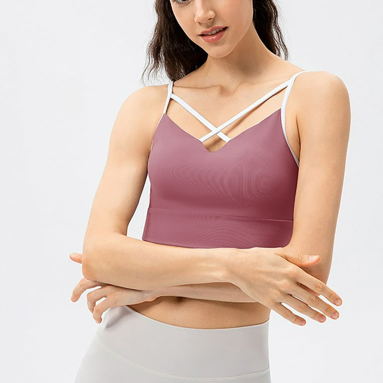 Meichang Sports Bras for Women Wireless Support T-shirt Bra Seamless  Breathable Bralettes Shapewear Yoga Gym Bras