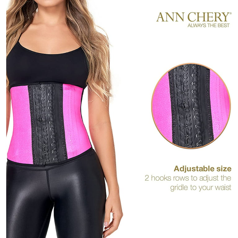 Ann Chery Corset Waist Trainer for Women s Weight Loss - Colombian Waist  Cincher - 2 Hook Latex Body Shaper XS/30 (Fits 23-24 Inch Waist) Pink