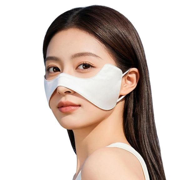 HomelyJoy Golf Sun Protection Face Mask, UPF 50 Plus UV Shield Half Face Cover with Adjustable Ear Straps for Outdoor Sports and Women