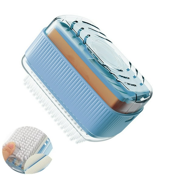Rolling Soap Box for Laundry,Hands Free Foaming, Multifunctional Soap Box Scrubber & Storage Dispenser,Portable Bar Dispenser Brush for Laundry, Home & Travel KeepsSoap Dry & Hygienic