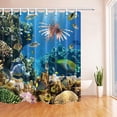 thumbnail image 1 of Cortina de ducha ABPHQTO poliéster arrecife de coral 160x180 cm, 1 of 1