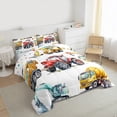 thumbnail image 4 of Erosebridal Excavator Comforter Set Full Size, Retro Truck Down Comforter Teens, Tractor Machinery Construction Vehicle Bedding Set Crane Digger Mixer Quilted Duvet Bedroom Decor, 4 of 8