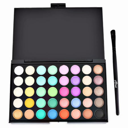 Akoyovwerve 40 Colors Professional Eyeshadow Eye Shadow Palette Makeup Kit (Best Eyeshadow For Over 40)