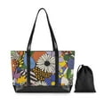 thumbnail image 7 of FORMRS Canvas Laptop Tote Bag for Women with 15.6" Computer Compartments Shoulder Handbag, Blue Floral, 7 of 7