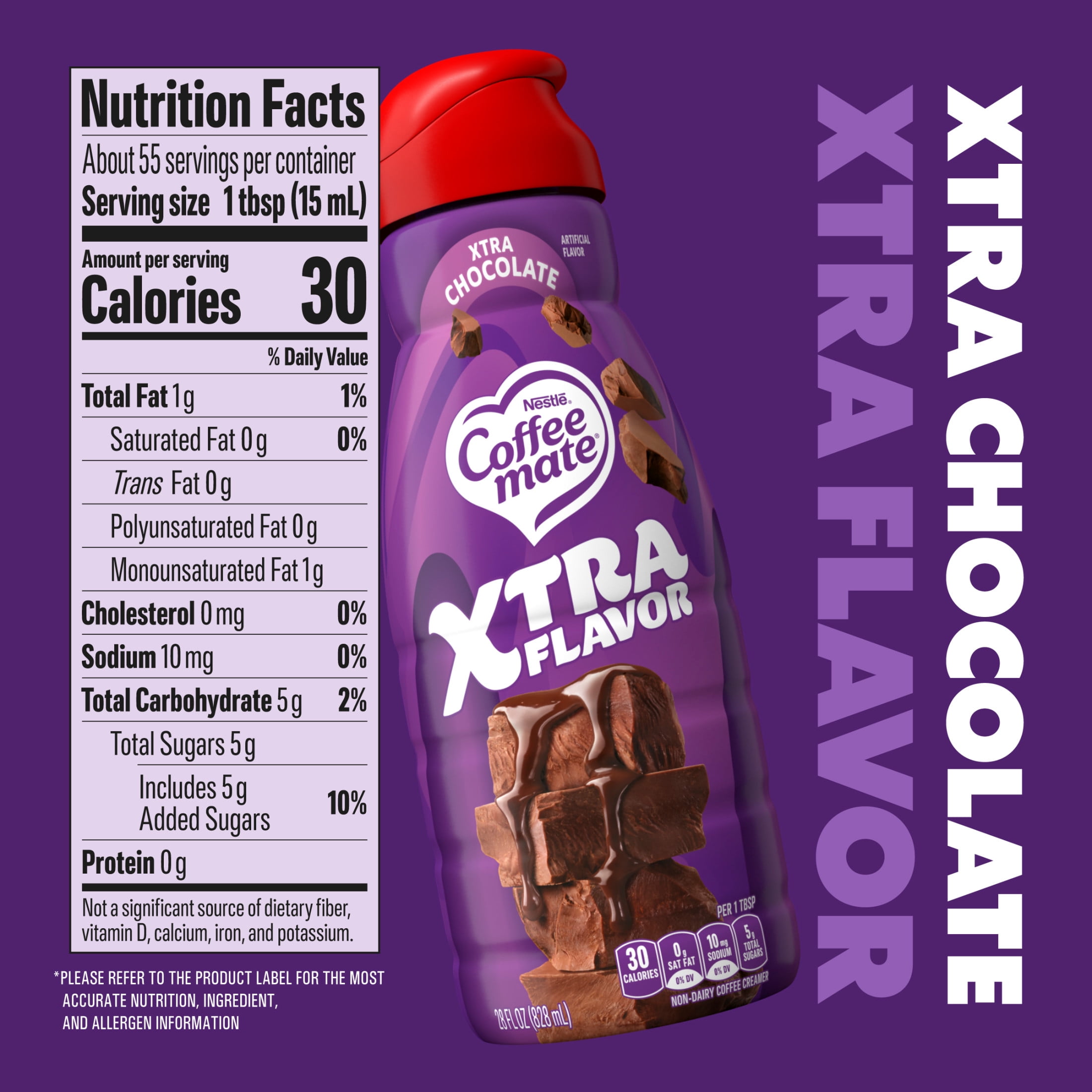 Coffee mate Xtra Chocolate Flavored Non-Dairy Creamer 28 fl oz