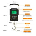 thumbnail image 4 of 75kg/10g Portable LCD Electronic Hand Scale, Handheld Electronic Scale Fishing Hook Scale With Retractable Measuring Tape ,Smart Design, 4 of 7