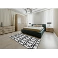 thumbnail image 4 of Ahgly Company Indoor Rectangle Patterned Light Black Novelty Area Rugs, 2' x 4', 4 of 6