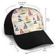 thumbnail image 2 of Naloa Reto Marine Nautical Adult adjustable Print Baseball Hat, Patchwork curved brim baseball capfor Men and Women, One Size, 2 of 5
