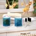 thumbnail image 7 of Blue Water Ripples Translucent Plastic Cans Storage Canisters with Lid Set of 4, 7 of 7