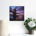 thumbnail image 4 of Chilfamy City Lights Urban Landscape Canvas Wall Art Decor 12x12in, 4 of 6
