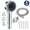 Silver, variant on 4-Piece Set Filtered High Pressure Handheld Shower Head Hose, White
