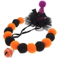 thumbnail image 3 of juego de disfraz de Halloween para mascotas, collar para gato, sombrero para gato, elementos de Halloween, collar para mascota con cascabel, 3 of 7