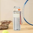 thumbnail image 5 of Sports Water Bottles with Removable Straw Leak-proof Flip Top Lid, Water Bottles with Strap for School, Fitness, Gym, Outdoor (White), 5 of 6
