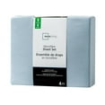 thumbnail image 3 of Mainstays Soft, Easy Care, Microfiber Sheet Set Blue, Queen – Back to School!, 3 of 4