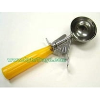 Winco ICD-20 No.20 Ice Cream Disher with Plastic Handle, Yellow 2-Pack